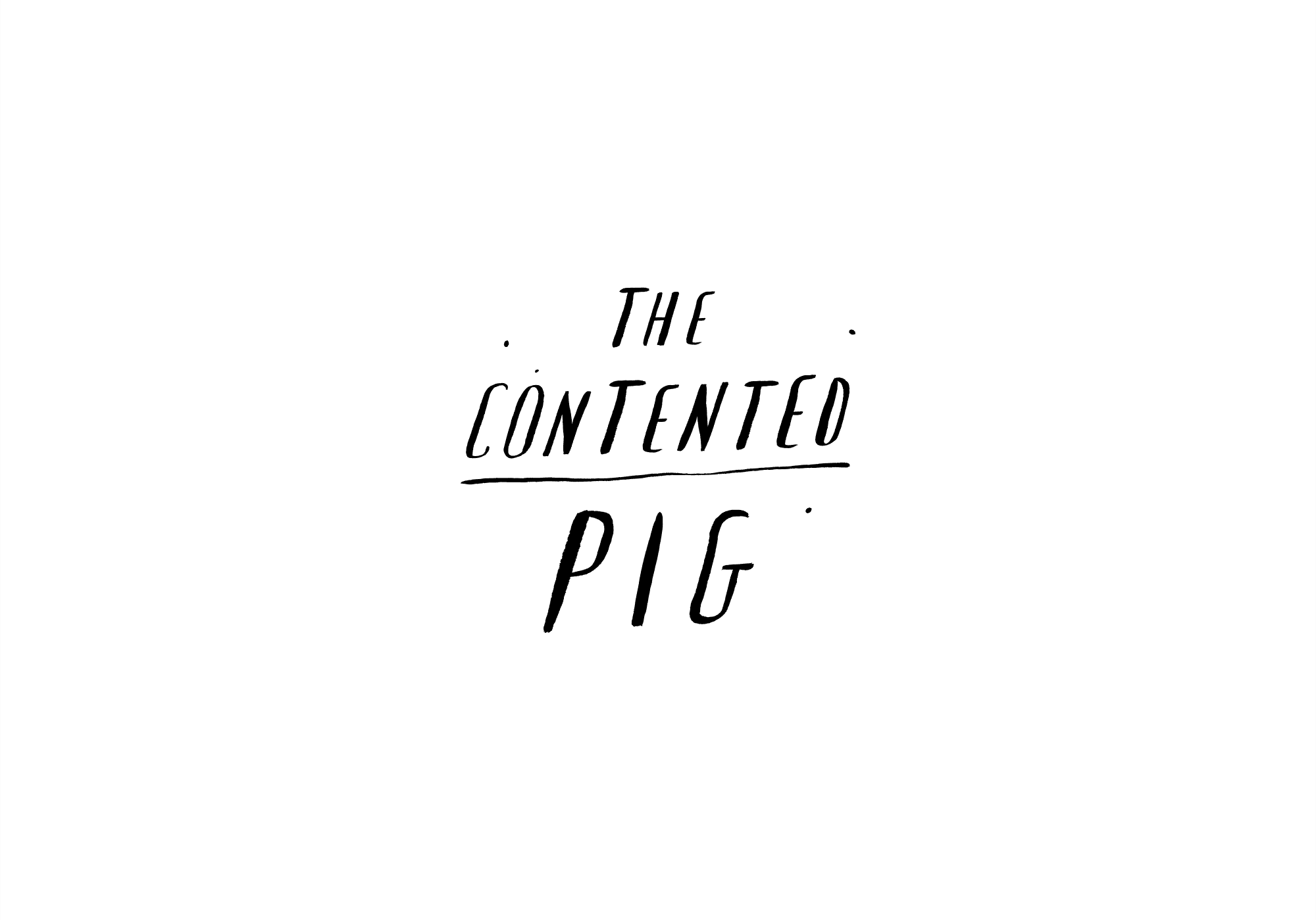 The Contented Pig